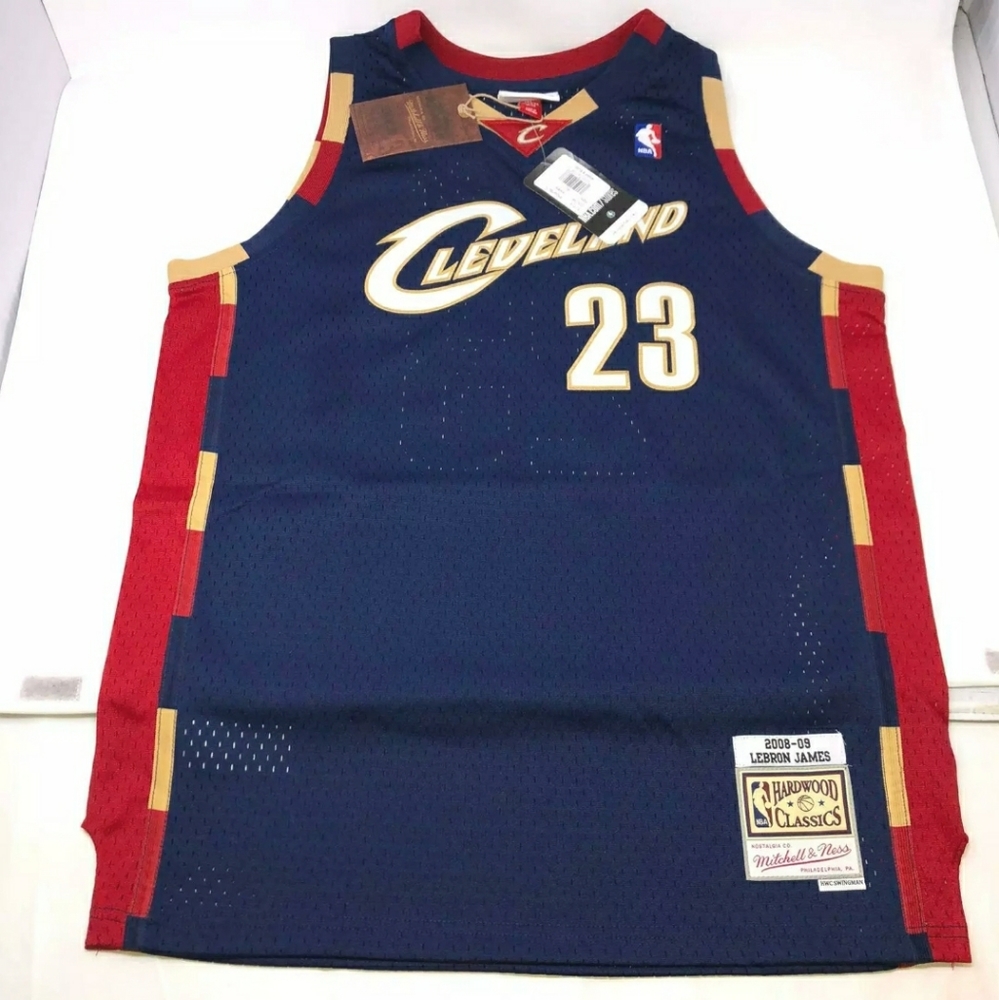 NWT Lebron James #23 Mitchell & Ness Blue Cavs Cla